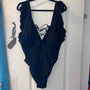 Latched Mama Black Bodysuit One Piece